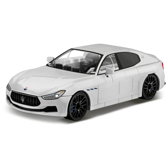 COBI Maserati Ghibli Hybrid Klemmbaustein-Modell im Maßstab 1:35 – 105 Teile, Set 24566 – Ansicht 3