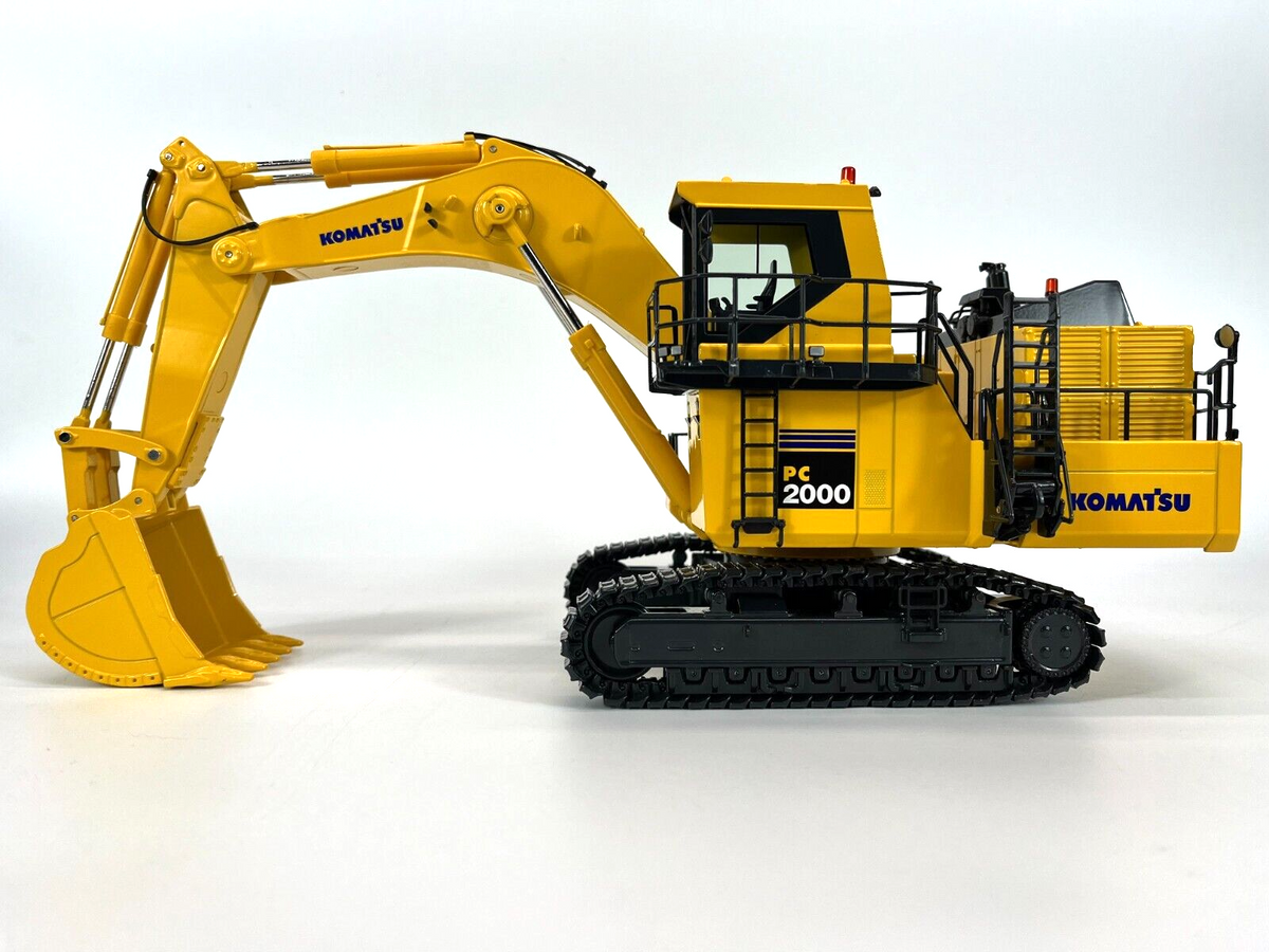 NZG Komatsu PC2000-8 Miningbagger in Gelb – Diecast Sammlermodell im Maßstab 1:50, Zinkdruckguss, Art. 7621 – Ansicht 2