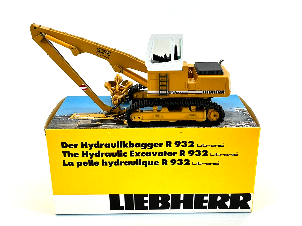Conrad Liebherr R932 Litronic Hydraulikbagger – Diecast Sammlermodell im Maßstab 1:50, Art. 2835/0 – Ansicht 6