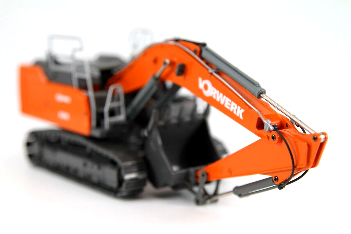 Conrad Liebherr R938 V Litronic Hydraulikbagger „VORWERK“ – Diecast Sammlermodell im Maßstab 1:50, Art. 2215/13 – Ansicht 8