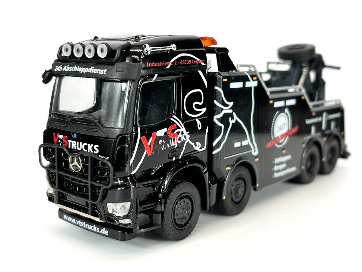 Conrad EMPL Bison Bergefahrzeug auf Mercedes-Benz Arocs VTS Trucks – Diecast Sammlermodell im Maßstab 1:50, Art. 78198/02