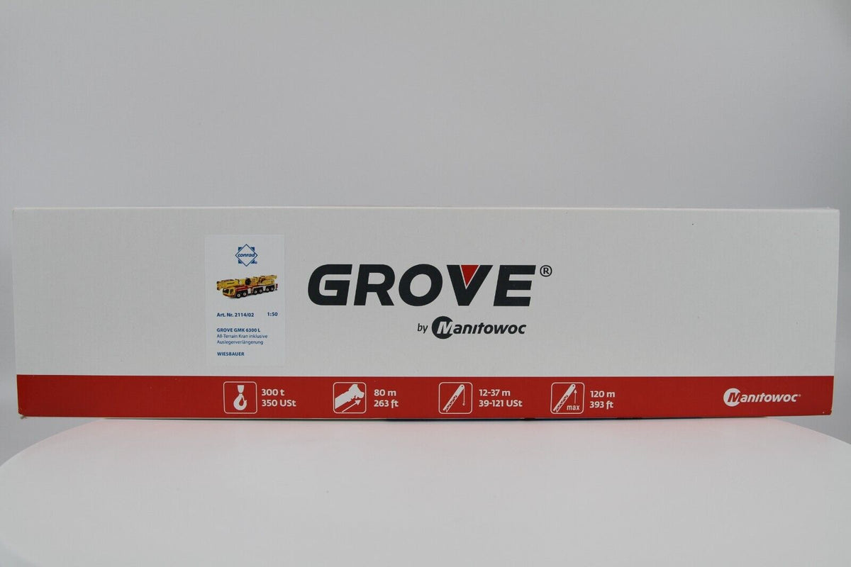 Conrad Grove GMK 6300L Mobilkran WIESBAUER – Diecast Sammlermodell im Maßstab 1:50, Art. 2114/02 – Ansicht 8