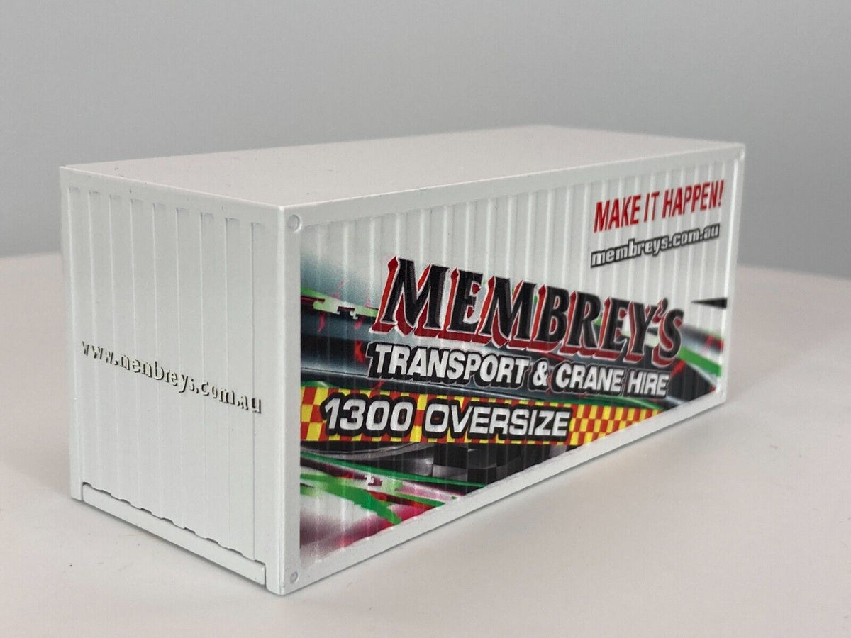Conrad Seefrachtcontainer 20ft MEMBREY´S – Diecast Sammler-Zubehör im Maßstab 1:50, Art. 99928/12 – Ansicht 3