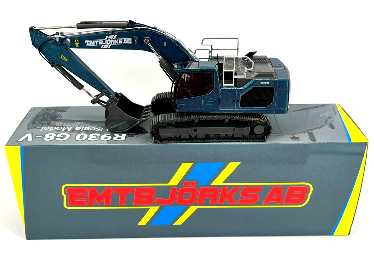 Conrad Liebherr R938 V Litronic Hydraulikbagger „Emtbjörk AB“ – Diecast Sammlermodell im Maßstab 1:50, Art. 2215/14 – Ansicht 4