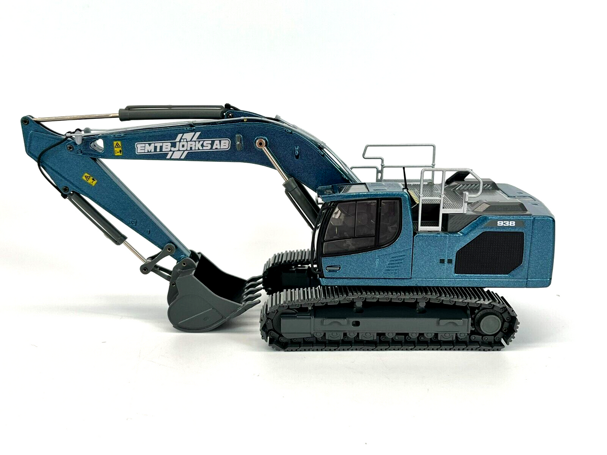 Conrad Liebherr R938 V Litronic Hydraulikbagger „Emtbjörk AB“ – Diecast Sammlermodell im Maßstab 1:50, Art. 2215/14 – Ansicht 2