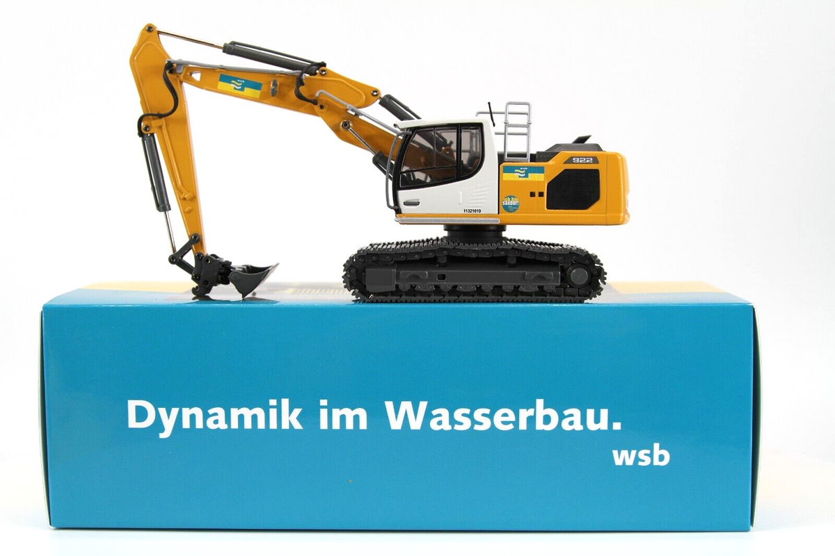 Conrad Liebherr R922 V Hydraulikbagger „WSB/Eberhard“ – Diecast Sammlermodell im Maßstab 1:50, Art. 2224/0 – Ansicht 7
