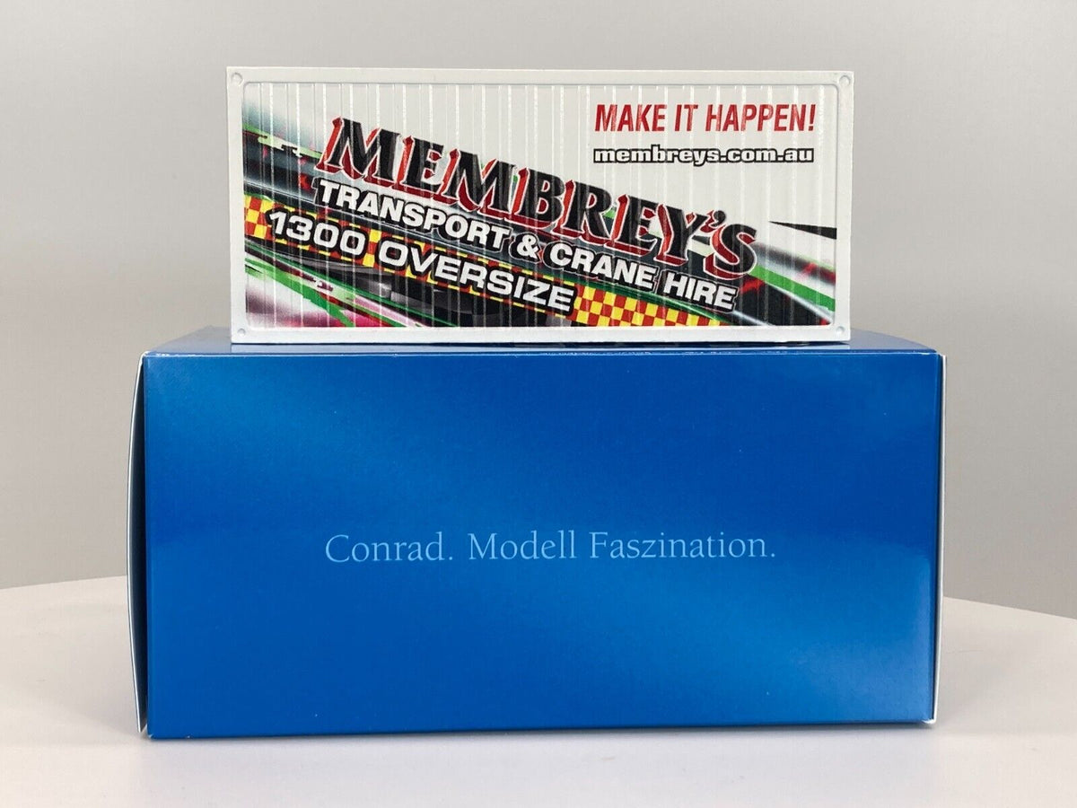 Conrad Seefrachtcontainer 20ft MEMBREY´S – Diecast Sammler-Zubehör im Maßstab 1:50, Art. 99928/12 – Ansicht 7