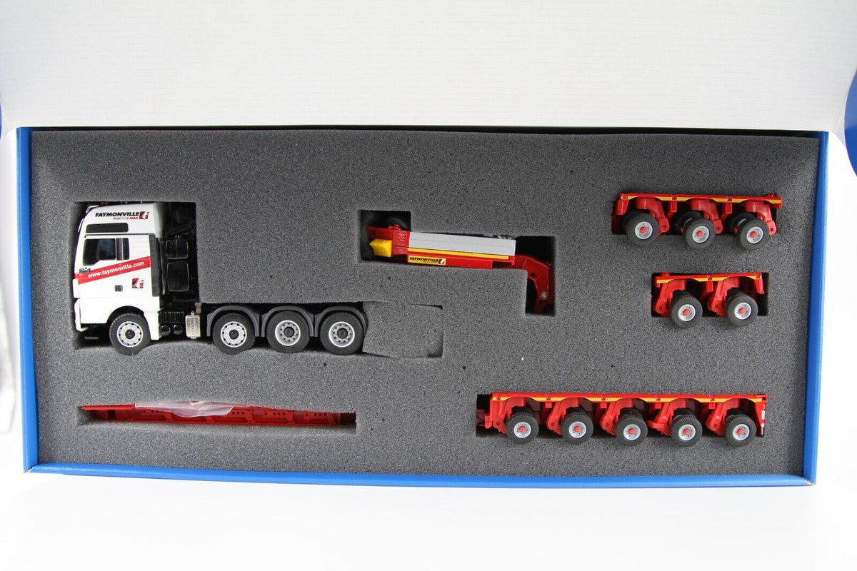 Conrad Faymonville Variomax Tiefbettauflieger auf MAN TGX – Diecast Sammlermodell im Maßstab 1:50, Art. 76213/01 – Ansicht 6
