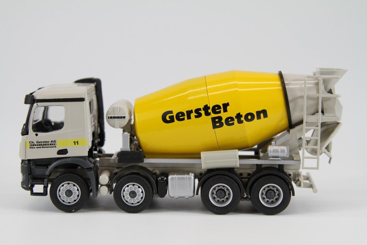 Conrad Liebherr HTM 905 Fahrmischer auf Mercedes-Benz Arocs „GERSTER BETON“ – Diecast Sammlermodell im Maßstab 1:50, Art. 78234/08 – Ansicht 2