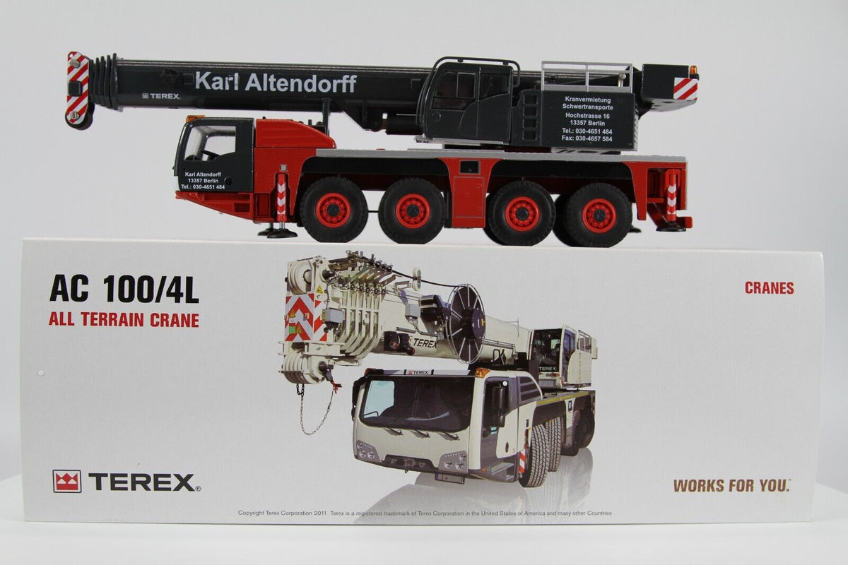Conrad Terex-Demag AC 100-4L Teleskopkran in der Ausführung Karl Altendorf – Diecast Sammlermodell im Maßstab 1:50, Zinkdruckguss, Art. 2107/03 – Ansicht 7