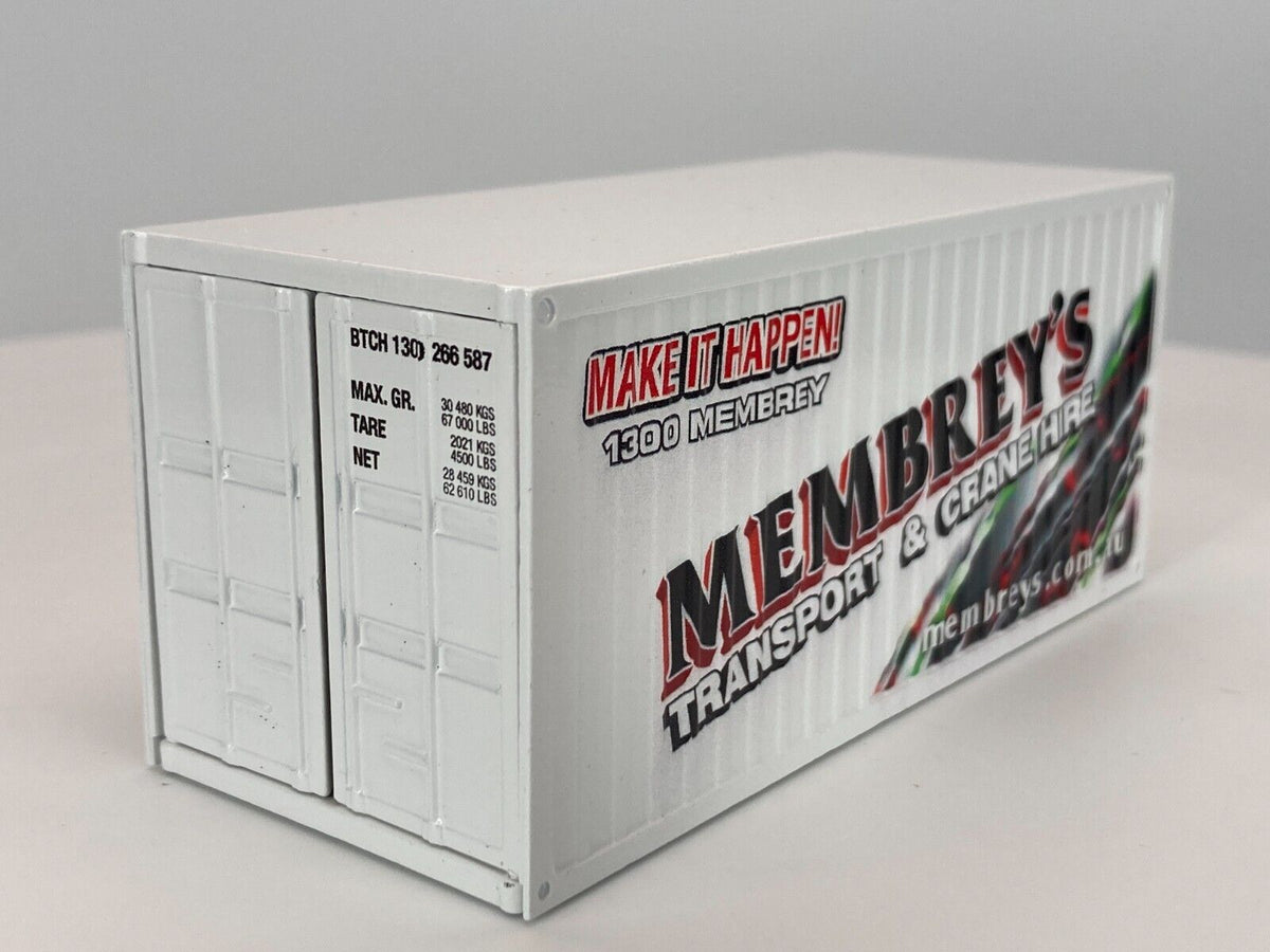 Conrad Seefrachtcontainer 20ft MEMBREY´S – Diecast Sammler-Zubehör im Maßstab 1:50, Art. 99928/16 – Ansicht 4