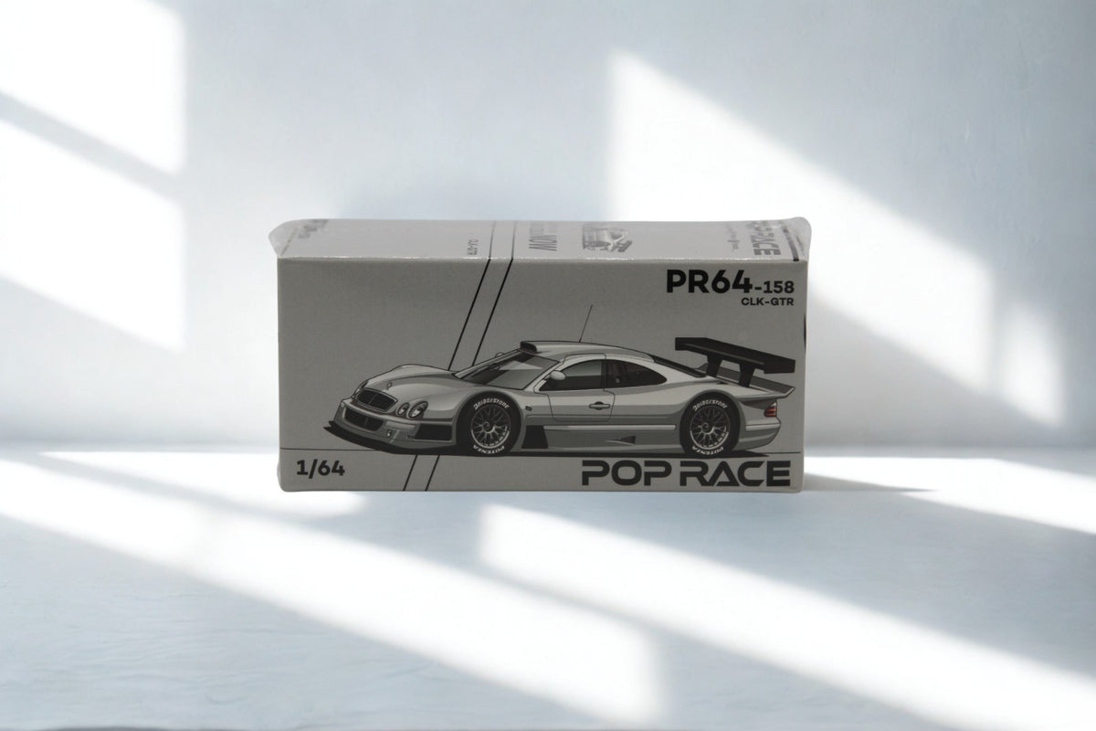 Pop Race Mercedes-Benz AMG CLK GTR – Diecast Modellauto im Maßstab 1:64, Art. PR64-158