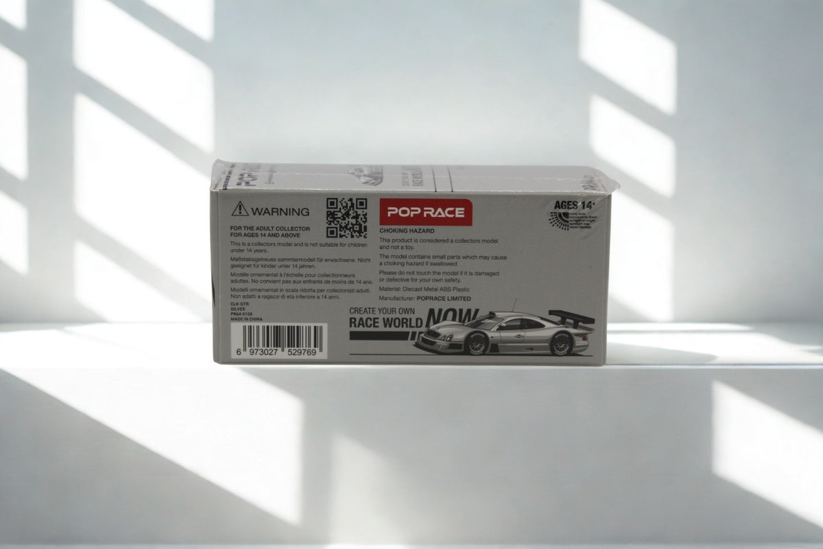 Pop Race Mercedes-Benz AMG CLK GTR – Diecast Modellauto im Maßstab 1:64, Art. PR64-158 – Ansicht 2
