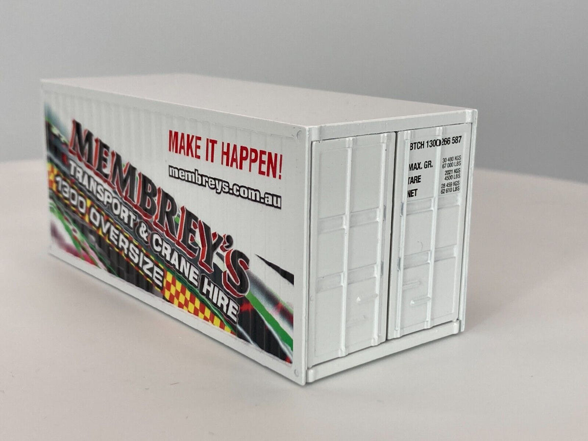 Conrad Seefrachtcontainer 20ft MEMBREY´S – Diecast Sammler-Zubehör im Maßstab 1:50, Art. 99928/12 – Ansicht 5