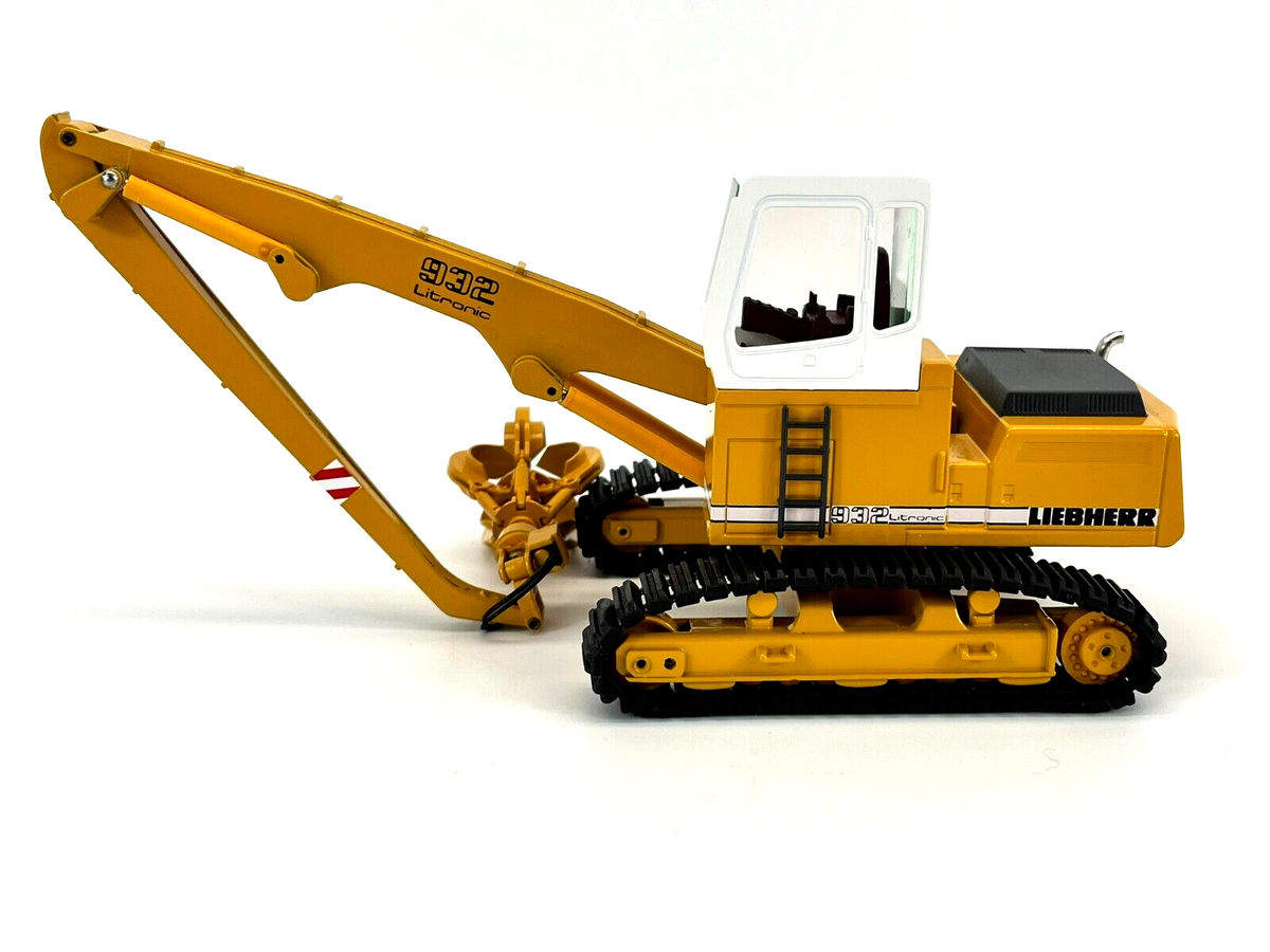 Conrad Liebherr R932 Litronic Hydraulikbagger – Diecast Sammlermodell im Maßstab 1:50, Art. 2835/0