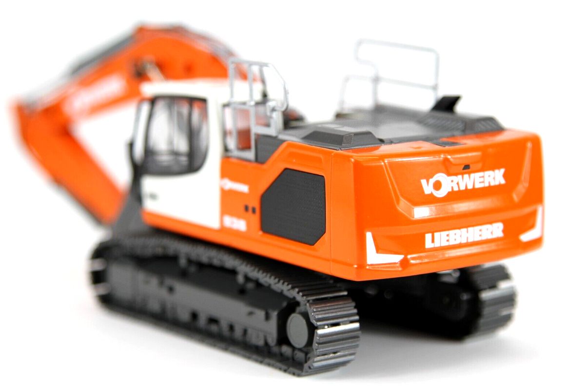 Conrad Liebherr R938 V Litronic Hydraulikbagger „VORWERK“ – Diecast Sammlermodell im Maßstab 1:50, Art. 2215/13 – Ansicht 4