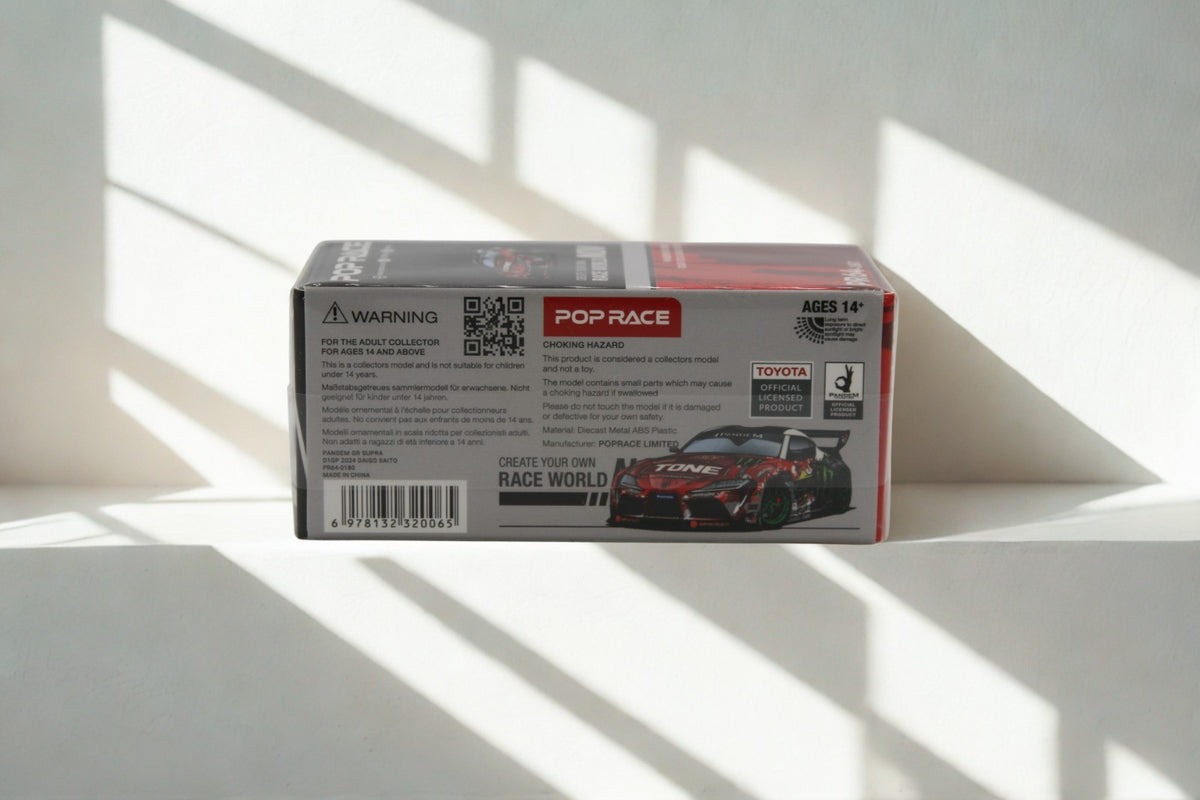 Pop Race Pandem GR Supra D1GP 2024 Daigo Saito – Diecast Modellauto im Maßstab 1:64, Art. PR64-180 – Ansicht 2