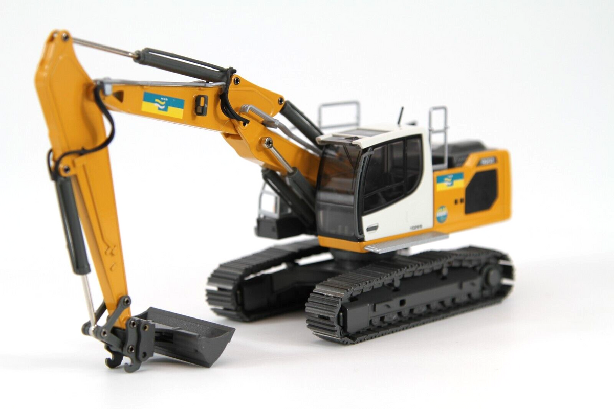 Conrad Liebherr R922 V Hydraulikbagger „WSB/Eberhard“ – Diecast Sammlermodell im Maßstab 1:50, Art. 2224/0