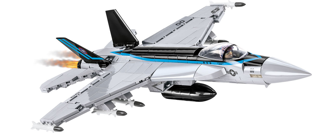 COBI Boeing F/A-18E Super Hornet Top Gun Maverick Klemmbaustein-Modell im Maßstab 1:48 – 560 Teile, Set 5805A – Ansicht 3