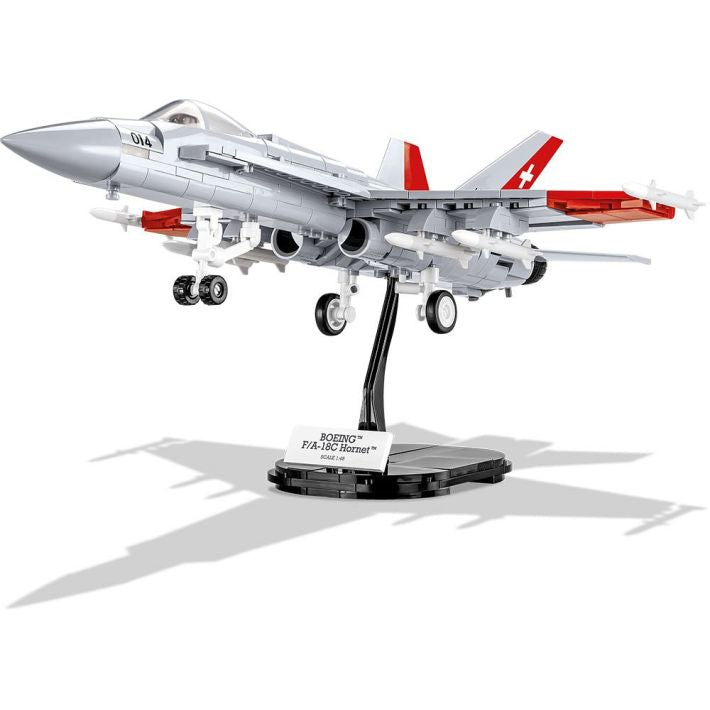 COBI Boeing F/A-18C Hornet Swiss Air Force Klemmbaustein-Modell im Maßstab 1:48 – 540 Teile, Set 5819 – Ansicht 4