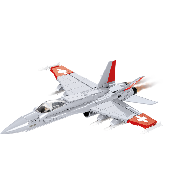 COBI Boeing F/A-18C Hornet Swiss Air Force Klemmbaustein-Modell im Maßstab 1:48 – 540 Teile, Set 5819 – Ansicht 3