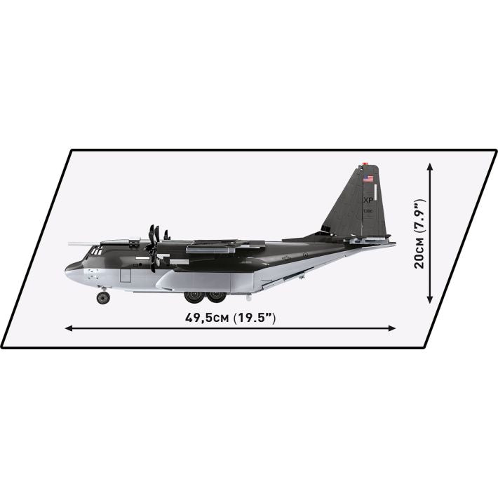 COBI Lockheed C-130J Super Hercules Klemmbaustein-Modell im Maßstab 1:61 – 641 Teile, Set 5838 – Ansicht 4