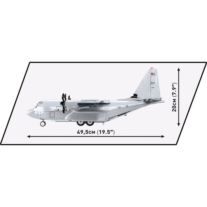 COBI Lockheed C-130 Hercules Klemmbaustein-Modell im Maßstab 1:61 – 602 Teile, Set 5839 – Ansicht 4