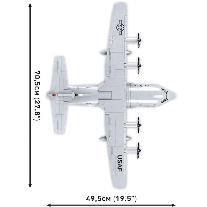 COBI Lockheed C-130 Hercules Klemmbaustein-Modell im Maßstab 1:61 – 602 Teile, Set 5839 – Ansicht 5