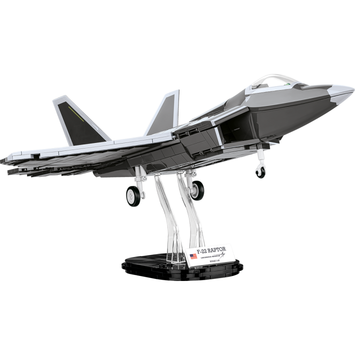 COBI Lockheed F-22 Raptor Klemmbaustein-Modell im Maßstab 1:48 – 695 Teile, Set 5855 – Ansicht 3