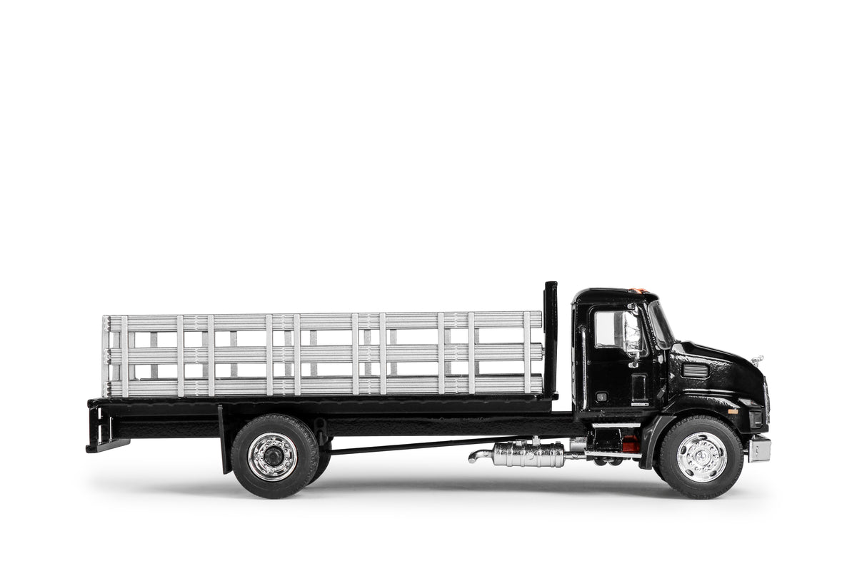 Conrad MACK MD mit Plattform „BLACK“ – Seitenansicht rechts, Diecast Sammlermodell im Maßstab 1:50, Art. 83266/01