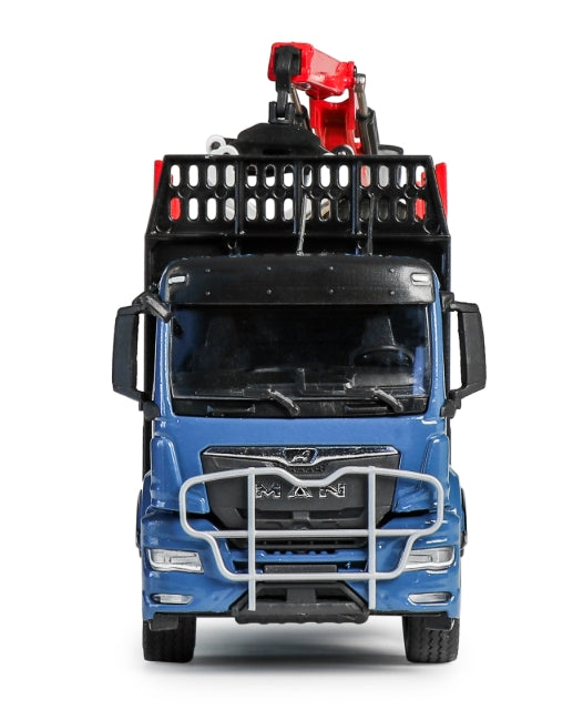 Conrad DOLL Kurzholzzug auf MAN TGS TN mit EPSILON Q17Z – Diecast Sammlermodell im Maßstab 1:50, Art. 81233/0 – Ansicht 2
