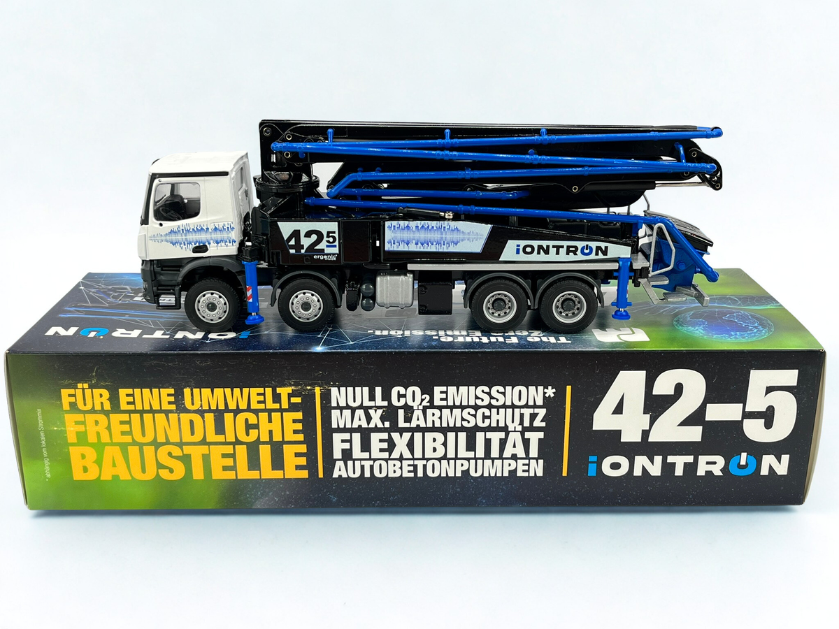 Conrad Putzmeister M42-5 iONTRON Autobetonpumpe – Diecast Sammlermodell im Maßstab 1:50, Art. 78199/07 – Ansicht 2