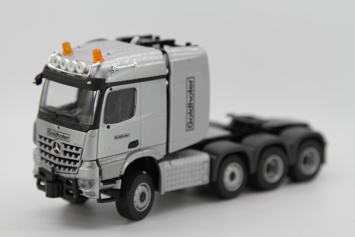Conrad Mercedes-Benz Actros SLT mit Goldhofer-Tieflader und Kabeltrommel „GOLDHOFER“ – Diecast Sammlermodell im Maßstab 1:50, Art. 78262/0 – Ansicht 2
