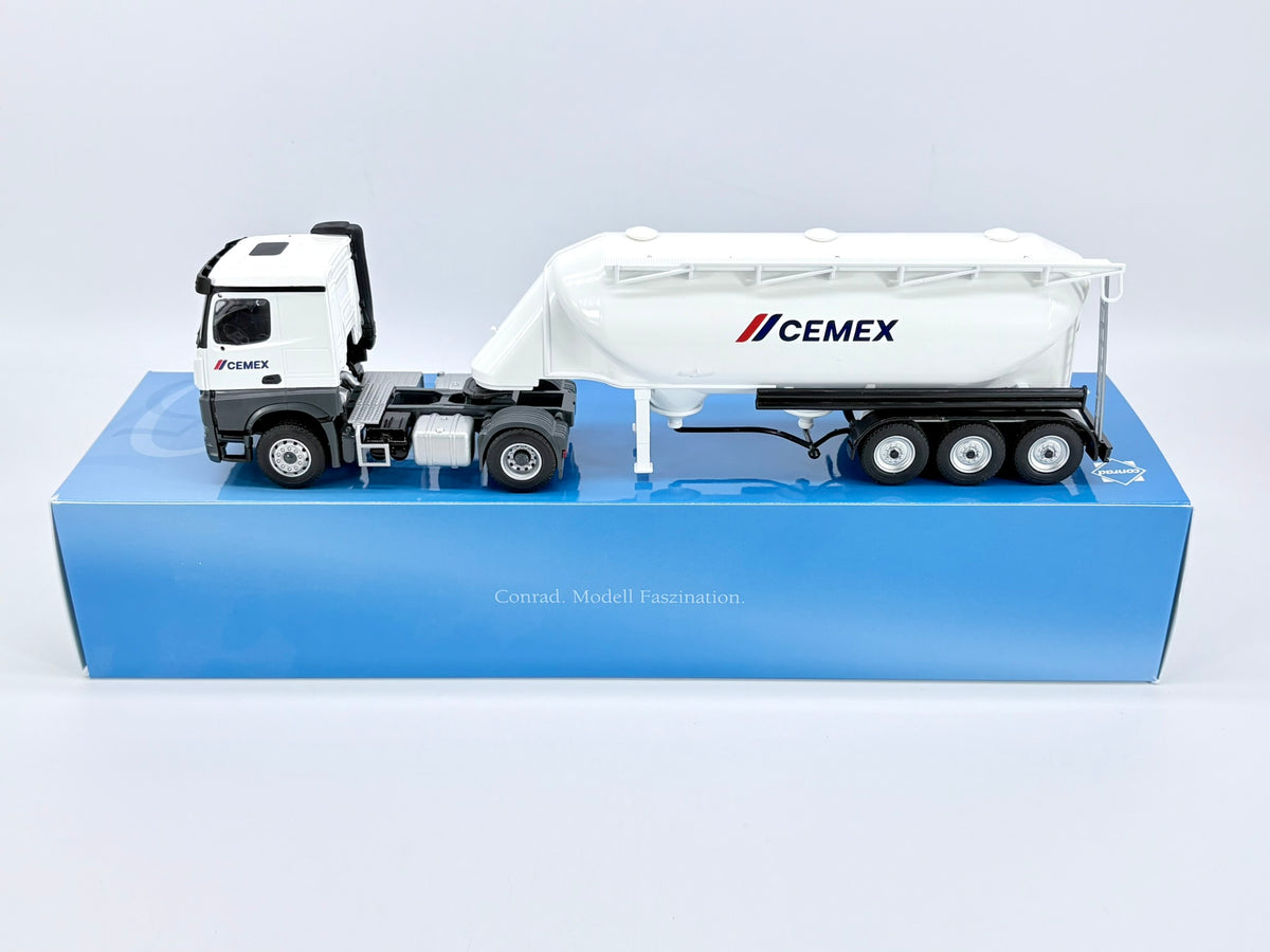 MERCEDES-BENZ Arocs mit SPITZER Siloauflieger 3-achs „CEMEX“ 1:50 Conrad Modelle 7814/02 6