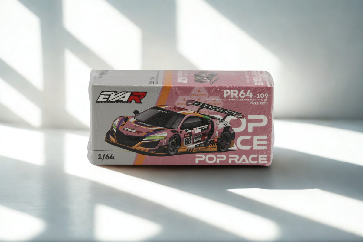Pop Race Honda NSX GT3 – Diecast Modellauto im Maßstab 1:64, Art. PR64-109