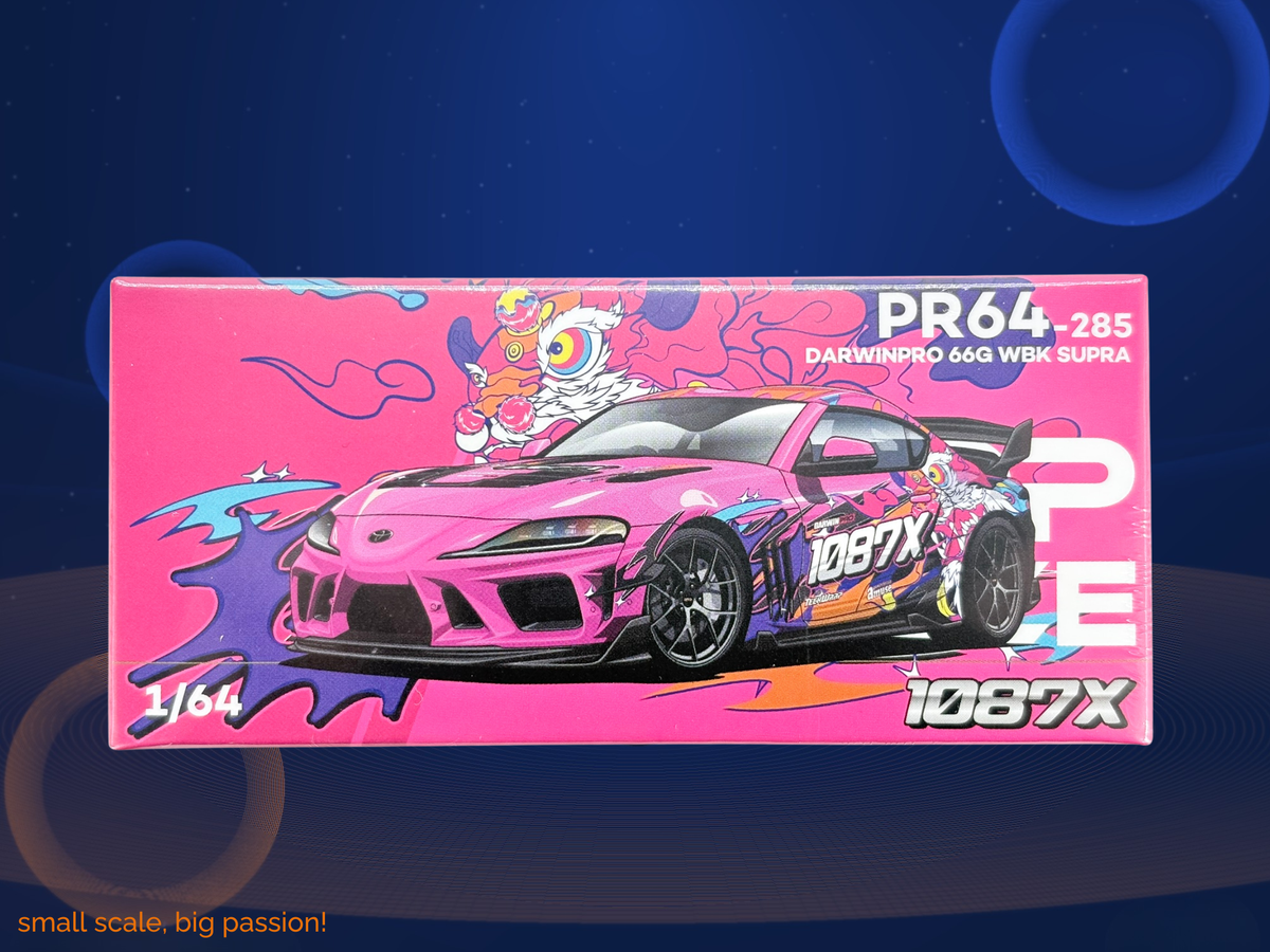 Pop Race Toyota Supra Darwin Pro 66G WBK 1087X – Diecast Modellauto im Maßstab 1:64, Art. PR64-285