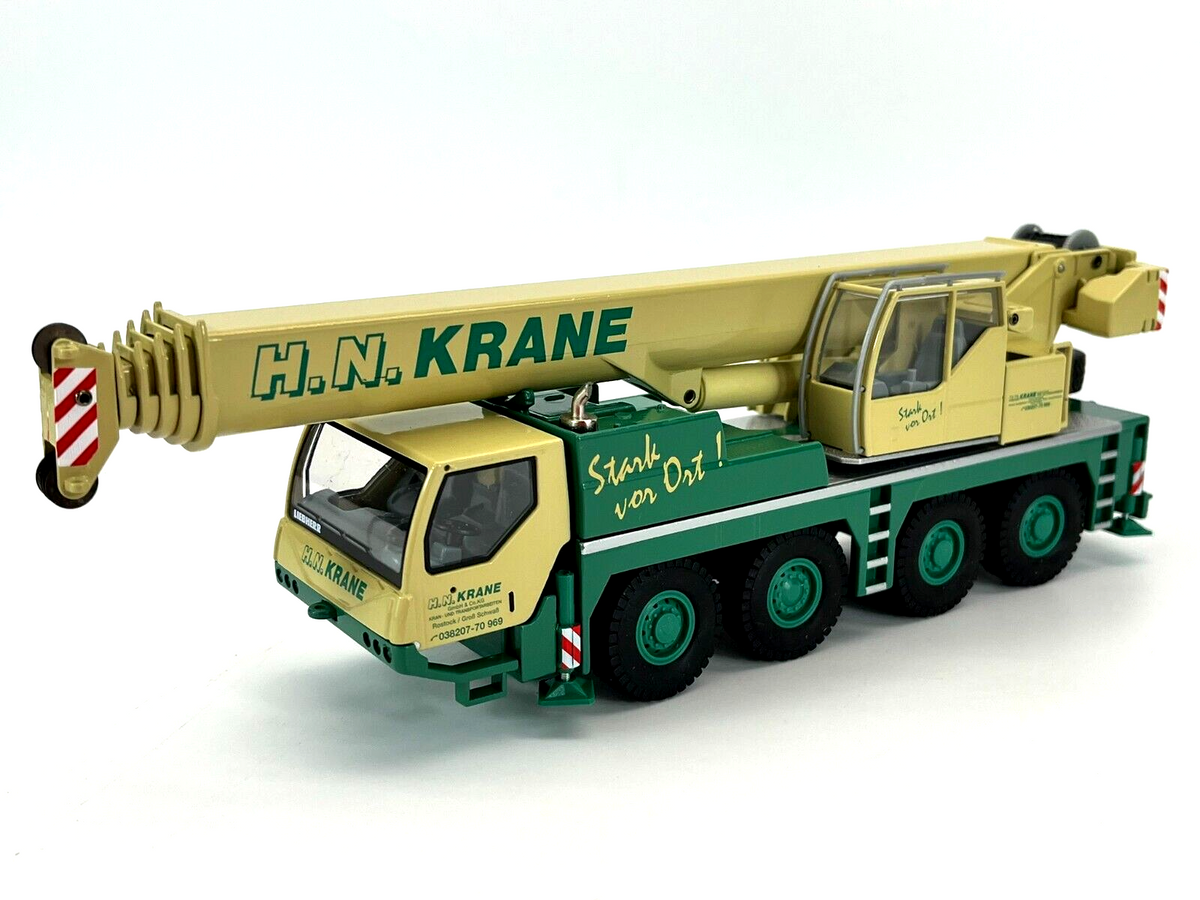 Conrad Liebherr LTM 1070-4.1 Mobilkran „H.N. Krane“ – Diecast Sammlermodell im Maßstab 1:50, Art. 2100/45