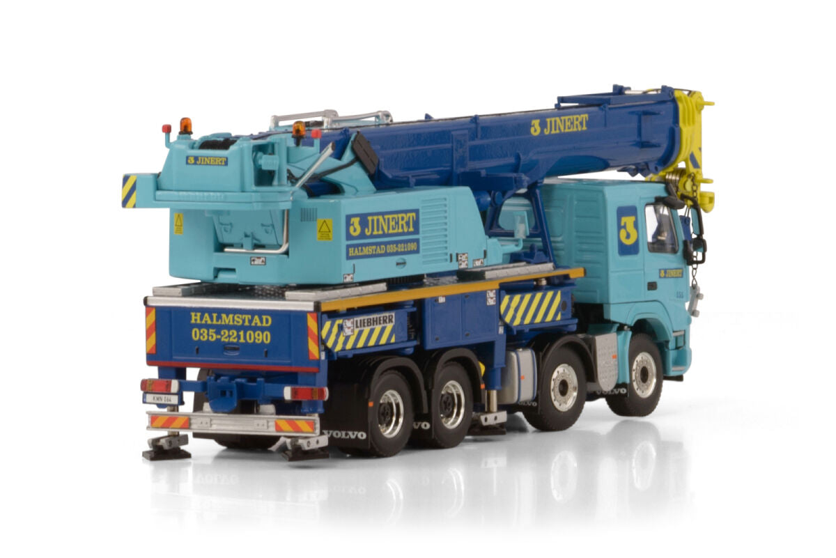 WSI Liebherr LTF 1060-4.1 Teleskop-Aufbaukran auf Volvo FMX „3 JINERT“ – Diecast Sammlermodell im Maßstab 1:50, Art. 51-2152 – Ansicht 3