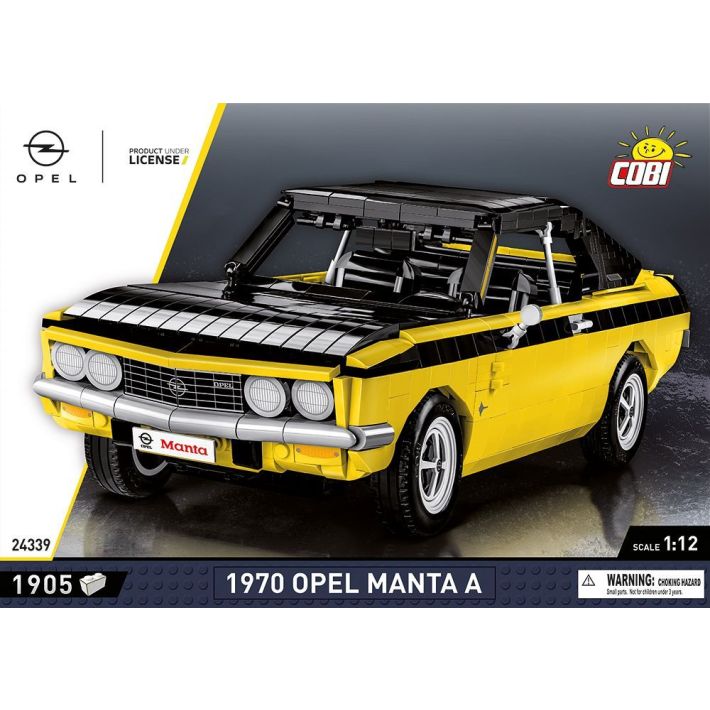 COBI Opel Manta A 1970 Klemmbaustein-Modell im Maßstab 1:12 – 1.905 Teile, Set 24339