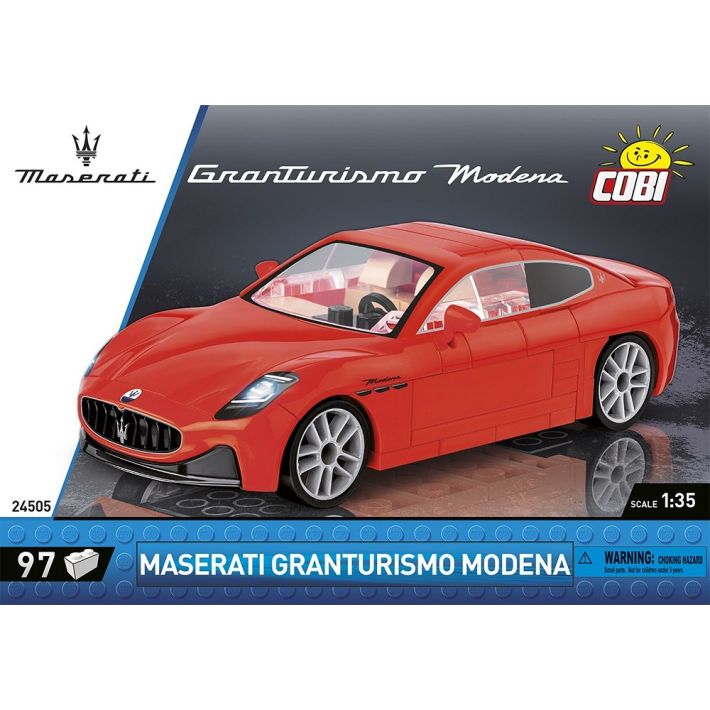 COBI Maserati Granturismo Modena Klemmbaustein-Modell im Maßstab 1:35 – 97 Teile, Set 24505