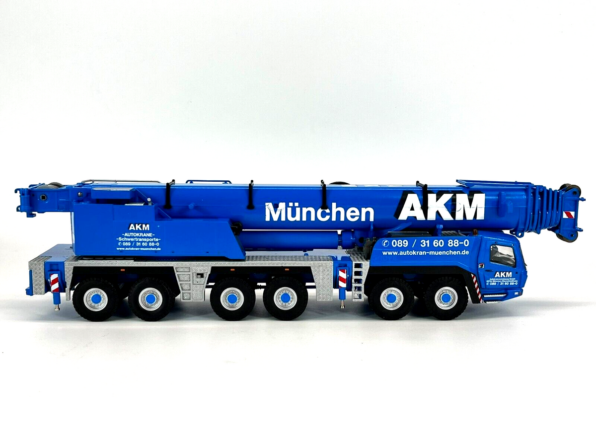 Conrad Grove GMK 6300L Mobilkran inkl. Auslegerverlängerung „AKM“ – Diecast Sammlermodell im Maßstab 1:50, Art. 2114/06 – Ansicht 5