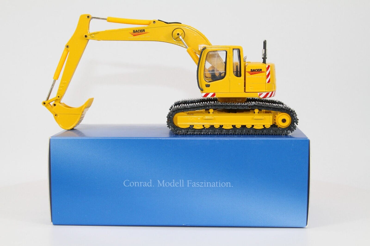 Conrad Liebherr R924 Kompaktbagger mit Tieflöffel „SACER“ – Diecast Sammlermodell im Maßstab 1:50, Art. 2922/08 – Ansicht 7