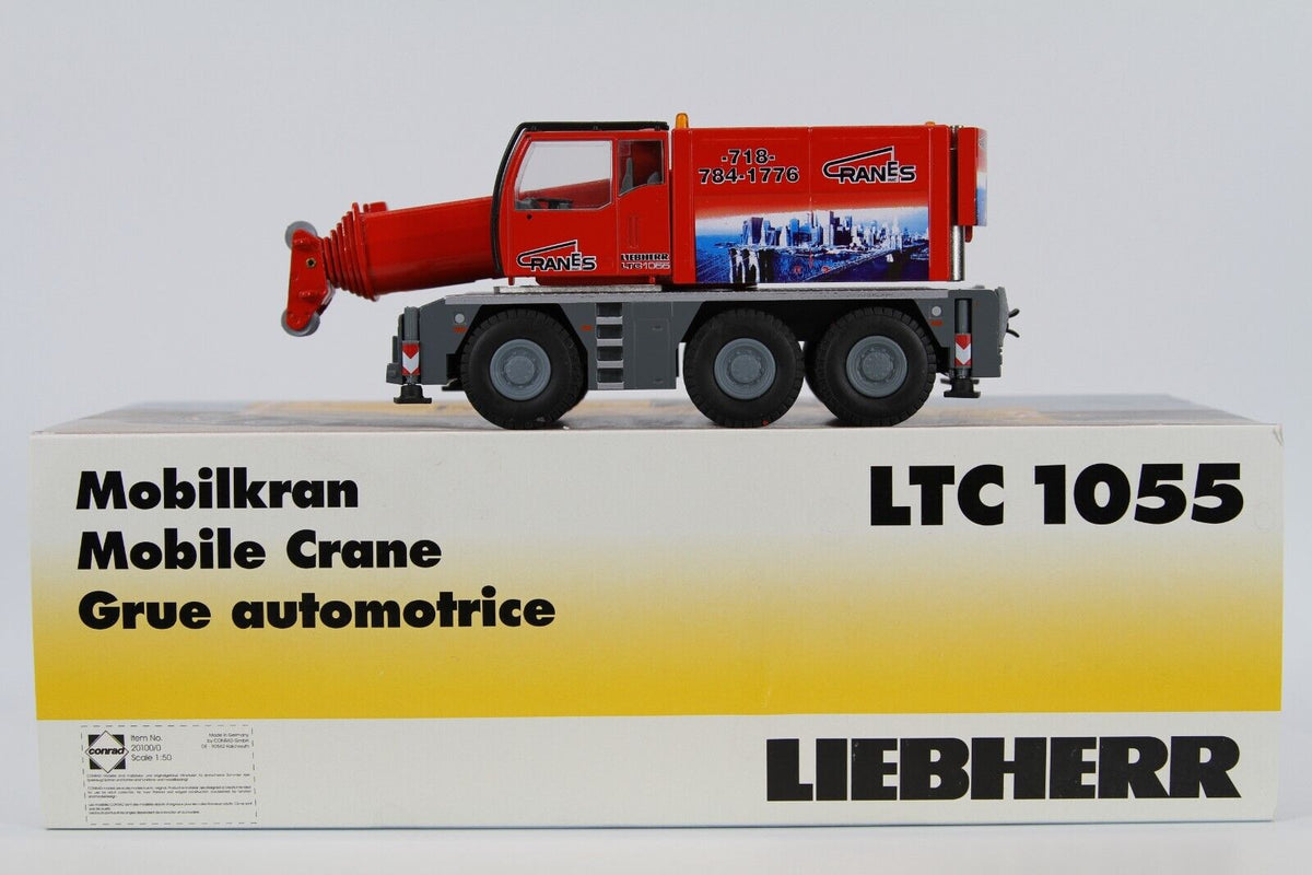 Conrad Liebherr LTC 1055 Mobilkran „Cranes Inc. USA“ – Diecast Sammlermodell im Maßstab 1:50, Art. 20100/05 – Ansicht 8