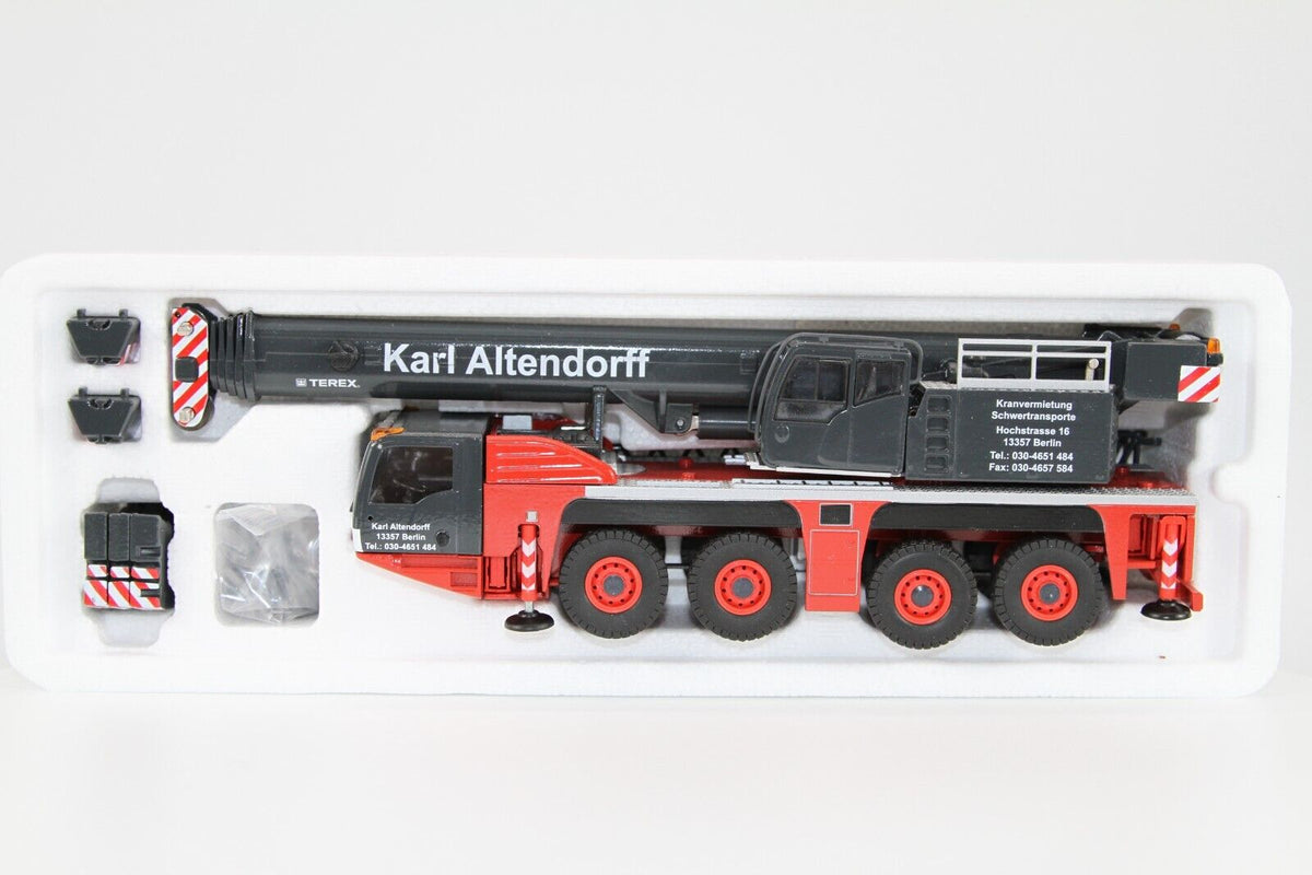 Conrad Terex-Demag AC 100-4L Teleskopkran in der Ausführung Karl Altendorf – Diecast Sammlermodell im Maßstab 1:50, Zinkdruckguss, Art. 2107/03 – Ansicht 8