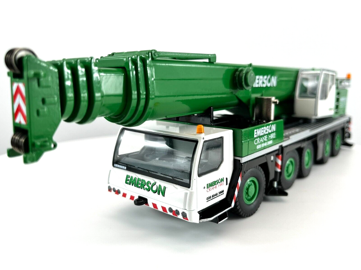 Conrad Liebherr LTM 1200-5.1 Mobilkran „EMERSON Crane Hire“ – Diecast Sammlermodell im Maßstab 1:50, Art. 2101/22