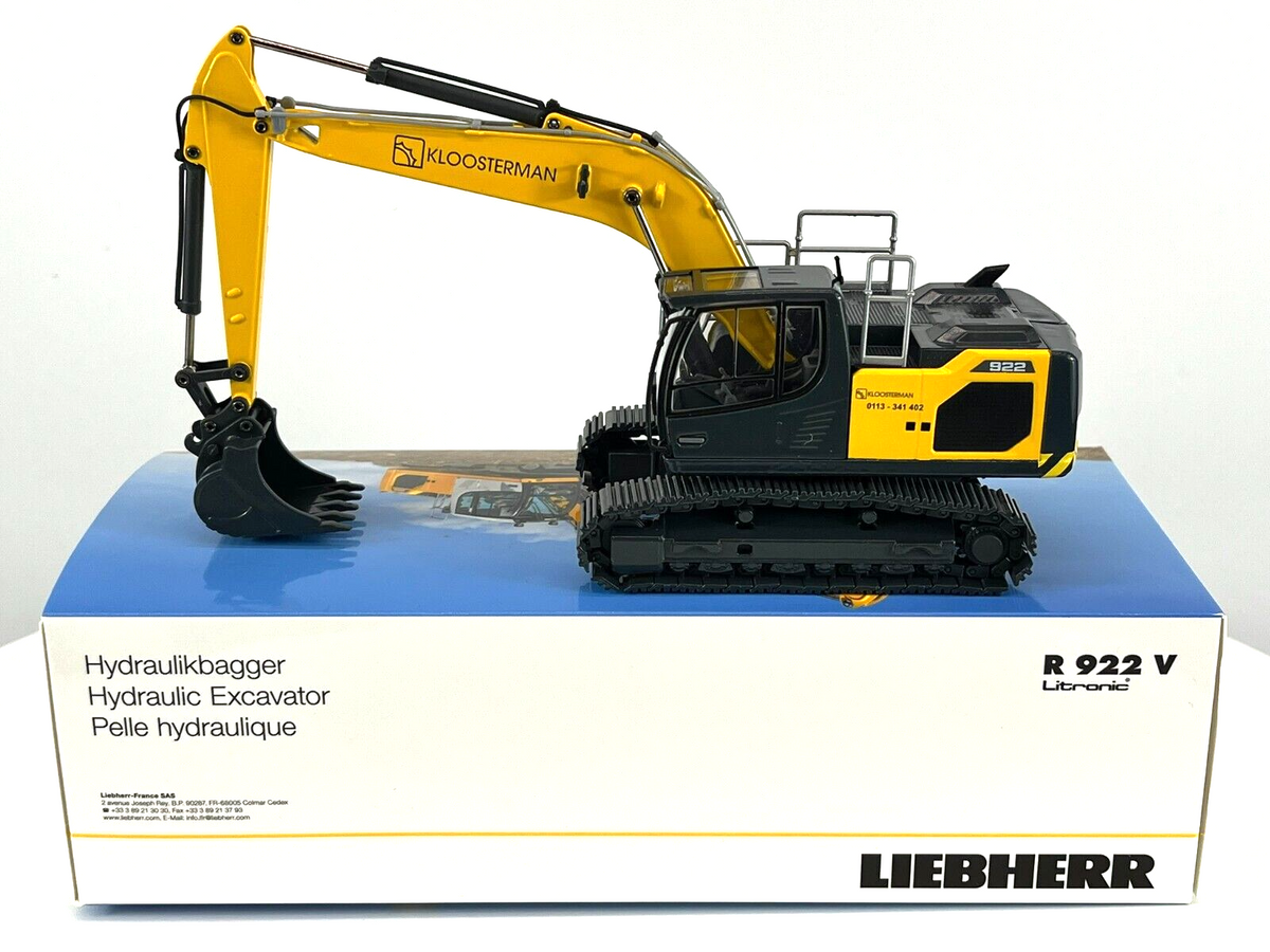 Conrad Liebherr R922 V Hydraulikbagger „KLOOSTERMAN B.V.“ – Diecast Sammlermodell im Maßstab 1:50, Art. 2214/03 – Ansicht 6