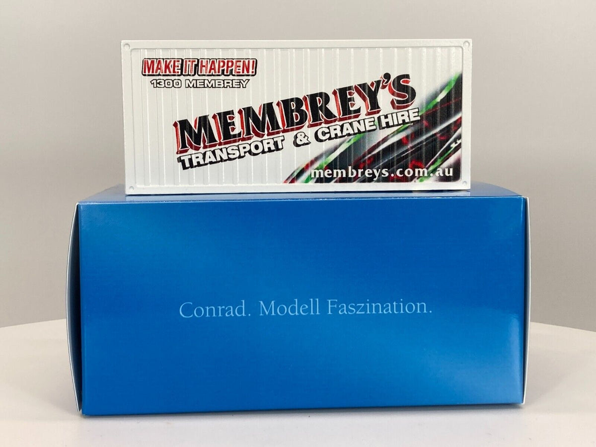Conrad Seefrachtcontainer 20ft MEMBREY´S – Diecast Sammler-Zubehör im Maßstab 1:50, Art. 99928/16 – Ansicht 7
