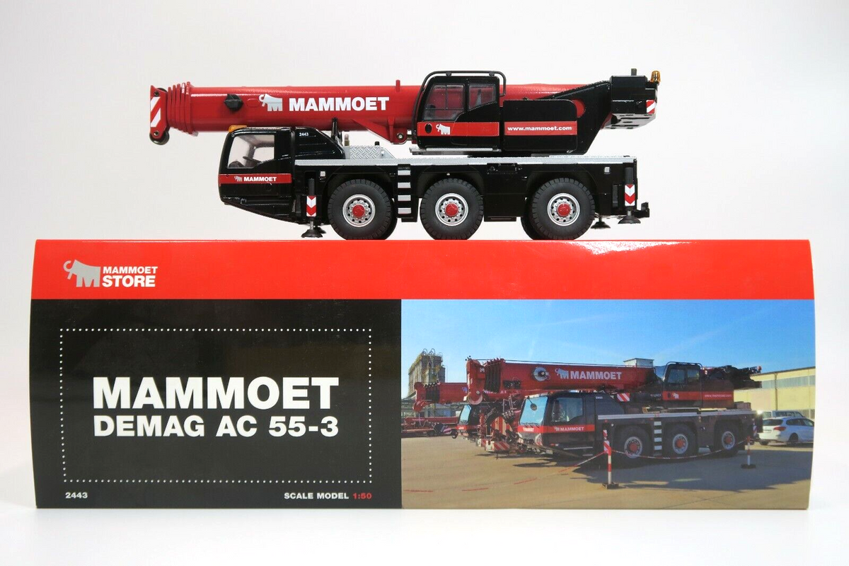 Conrad Demag AC 55-3 Mobilkran „MAMMOET“ – Diecast Sammlermodell im Maßstab 1:50, Art. 2116/03 – Ansicht 4