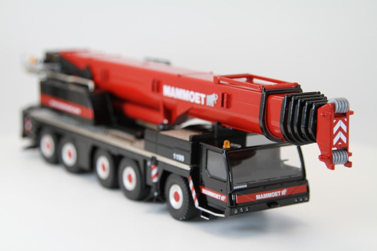 Conrad Liebherr LTM 1200 Mobilkran in der MAMMOET-Ausführung – Diecast Sammlermodell im Maßstab 1:50, Zinkdruckguss, Art. 2101/02 – Ansicht 6