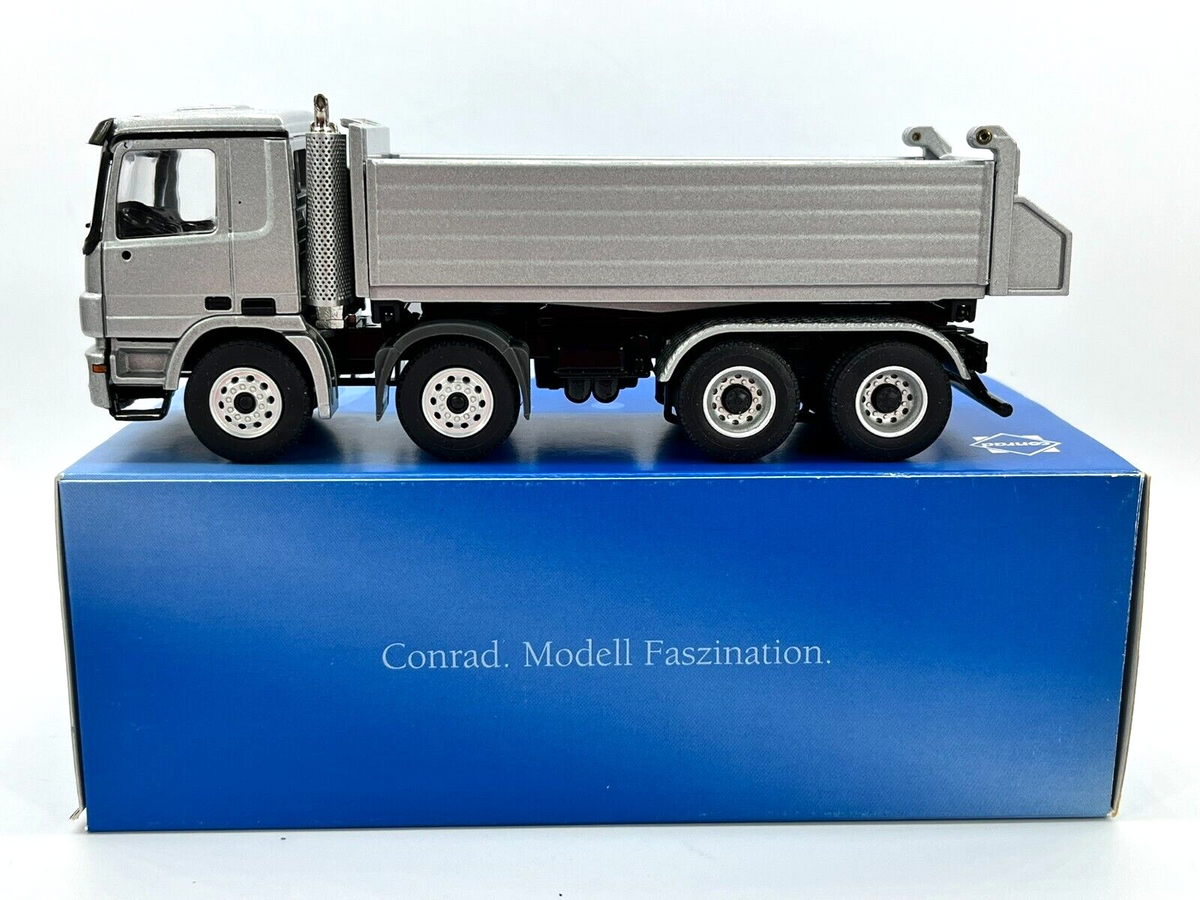 Conrad DAUTEL Dreiseitenkipper auf Mercedes-Benz Actros – Diecast Sammlermodell im Maßstab 1:50, Art. 72171/0 – Ansicht 11